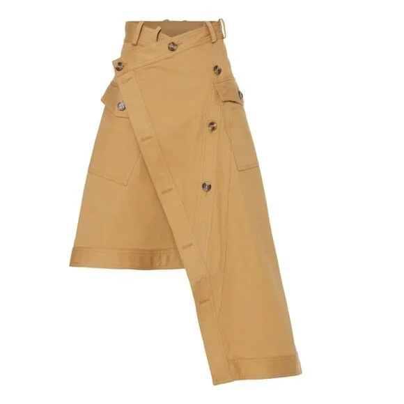 Rokh Asymmetric Button Jacket & Utility Midi Skirt Bundle US 2-4 - Picture 13 of 16